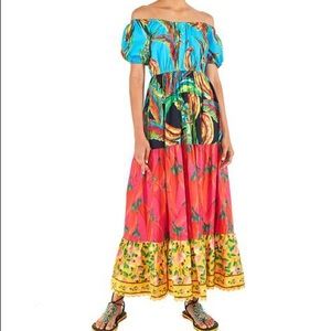 NWT FARM RIO Farm Mix Maxi Dress